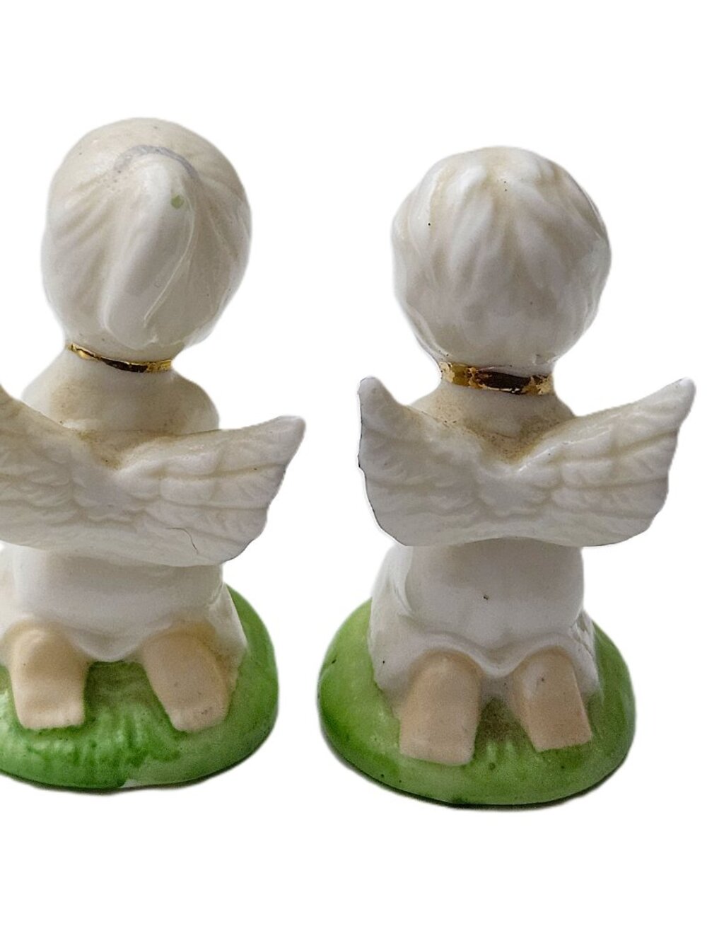 Vintage Napco Ceramic Praying Angel Figurines Set – 1960s Japan – Hand-Painted - Picture 2 of 3